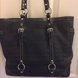 Coach fabric handbag, authentic